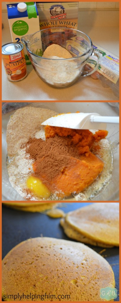 Easy Pumpkin Pancakes Collage